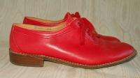 Charles Jourdan Red Leather Brogues Jazz Oxford Shoes 8  