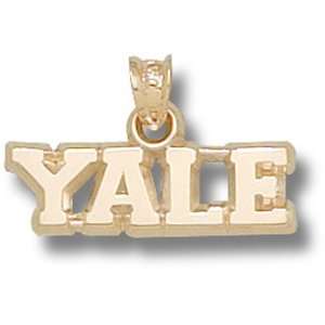  Yale University Block Yale 1/4 Pendant (Gold Plated 