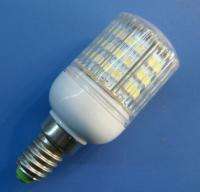 1x E14 48 SMD LED Warm White bulb lamp light 220~240V With Stripes 