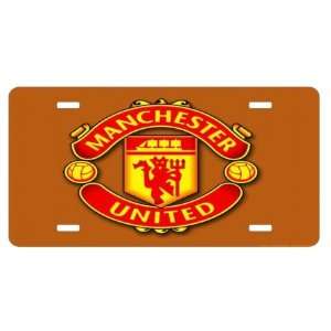 Manchester United License Plate Sign 6 x 12 New Quality Aluminum