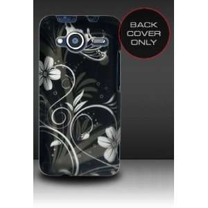  HTC Evo Shift 4G, Rubberized White Flowers Design Case 