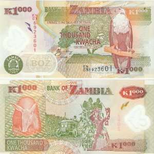  ZAMBIA (2009) 1,000 KWACHA 