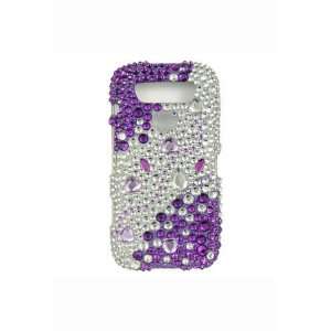 BlackBerry Torch 9850/9860 Full Diamond Graphic Case   Purple with 