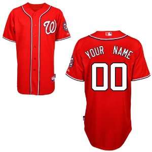  Nationals Any Name and Number Red 2011 MLB Authentic Jerseys Cool 