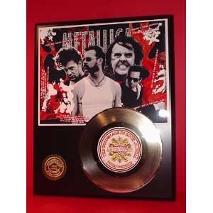  Metallica 24kt Gold Record LTD Edition Display ***FREE 