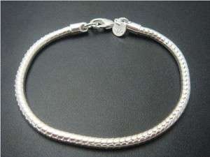  wholesale 1PCS solid silver 3MM snake chain bracelet 