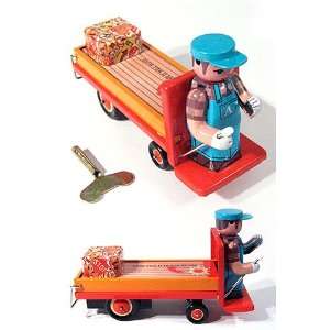  Platform Truck Wind up Tin Toy Toys & Games