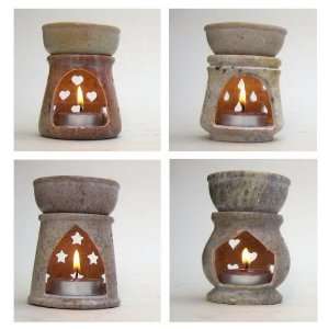   HANDTOOLED HANDCRAFTED SOAPSTONE SMALL AROMA LAMP