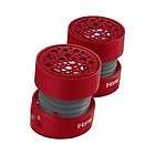 IHOME RECHARGEABLE PORTABLE RED MINI IPOD IPHONE LAPTOP SPEAKERS 