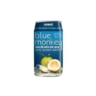 Blue Monkey 100% Natural Coconut Water, 11.2 Ounce (Pack of 24)