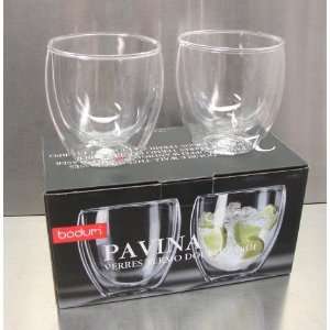  8.5 oz Bodum Pavina Double Wall Thermal Glasses Kitchen 