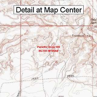   Map   Pariette Draw SW, Utah (Folded/Waterproof)