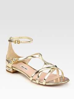   metallic leather jewel sandals was $ 530 00 371 00 more colors
