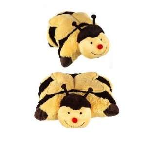   Pillow Pets Large 18 Inch Square Buzzy Bumble Bee Plush Pillow Toys