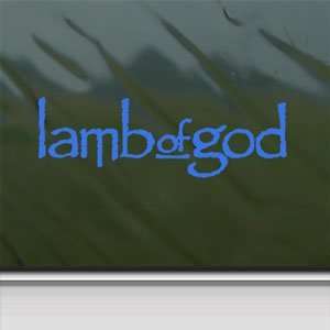  Lamb Of God Blue Decal Metal Band Truck Window Blue 