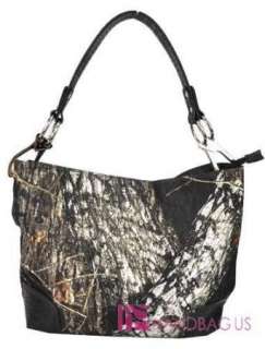New Western Mossy Oak Camo Purse Cowgirl Shoulder Bag Purse Hobo Black 