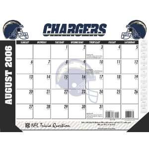  San Diego Chargers NFL 2006 2007 Academic/School Desk Calendar 