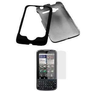  GTMax Black Rubberized Hard Cover Case + Universal LCD 