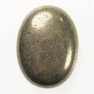  40x30mm Oval Pyrite Cabochon Arts, Crafts & Sewing