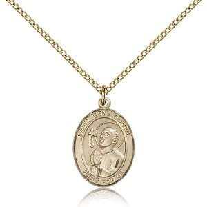  Gold Filled St. Saint Rene Goupil Medal Pendant 3/4 x 1/2 