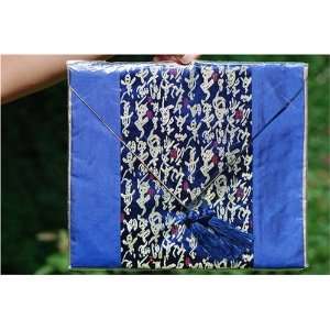  Chinese Calligraphy Silk Table Runner   Blue Everything 
