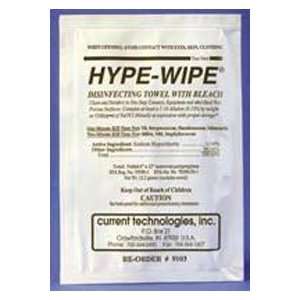 9103 PT# 9103  Towelette Disinfectant Bleach Hypewipe Standard 6x12 