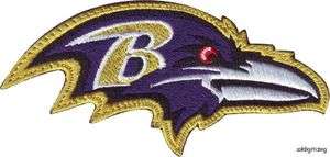 NFL BALTIMORE RAVENS EMBROIDERED SEW ON PATCH  