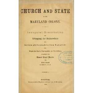  Church And State In The Maryland Colony Books