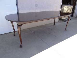 Ethan Allen Georgian court solid cherry dining room table  