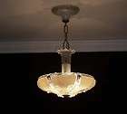 incredible c 30 s art deco ceilinglamp light chandelier glass