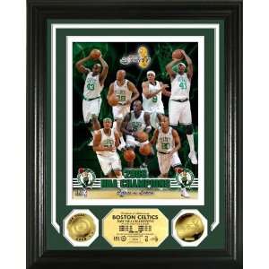  Boston Celtics 2008 NBA Champions 24KT Gold Coin Photo 