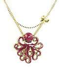 Betsey Johnson Jewelry Sea Excursion Glitter Octopus Necklace New 2012