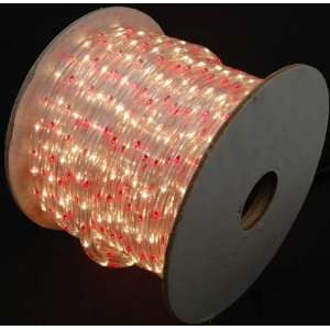 Red/Clear 150 Ft Chasing Rope Light Spools, 3 Wire 120v 1/2  