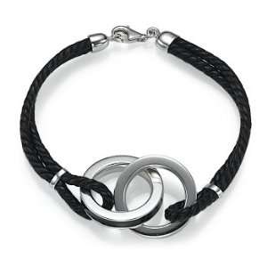  Silver Bracelet on Cotton Cord Jewelry