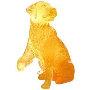  Daum Glass Golden Retriever Dog