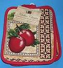 New Country Home Fruit Pot Holders Lot of 2 Apples Red Great Gift 