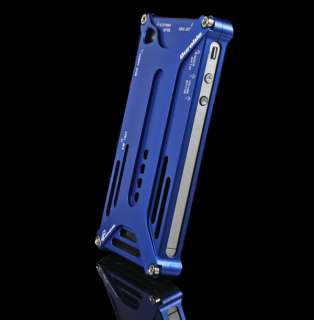 BLUE Luxury ALUMINUM CLEAVE METAL BUMPER CASE APPLE iphone 4 4S 