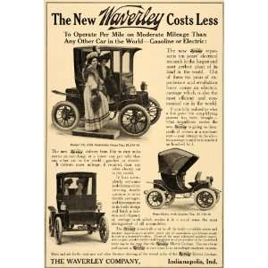  1909 Ad Waverley Gas Electric Automobile Carriage Car 