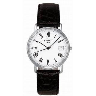 Tissot Mens T0334101601300 T Classic Dream White Dial Brown Leather 