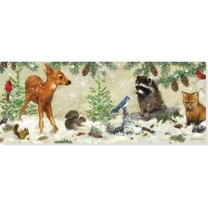 Forest Friends Panoramic Boxed Holiday Cards (Christmas Cards, Holiday 