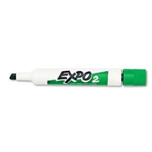  EXPO 80004   Low Odor Dry Erase Marker, Chisel Tip, Green 