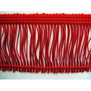   . Narrow Chainette Fringe Trim 013 Red 2 Inch Arts, Crafts & Sewing