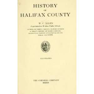  History Of Halifax County Books