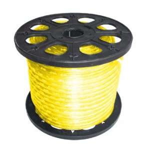 150 3 Wire 120 Volt 1/2 Yellow Rope Light Spool 