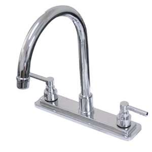   Brass PKS8791ELLS 8 inch center kitchen faucet