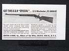  GRIFFIN HOWE Winchester Single Shot 22 3000 R2 Rifle magazine Ad gun 