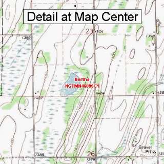  Map   Bertha, Minnesota (Folded/Waterproof)