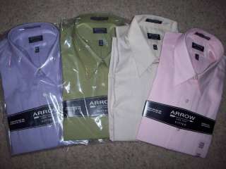 Arrow Fitted Mens Dress Shirt in Various Sz/Colors NICE  