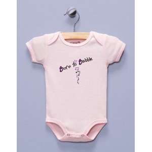  Born to Babble Pink Infant Bodysuit / One piece Baby