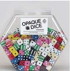 16mm Opaque Dice YOU PICK color  